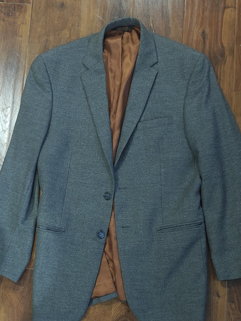 Jos. A. Bank Gray Sport Coat with Brown Lining